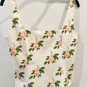 Cami NYC Cream Pink Bustier Tank Top NWT XS